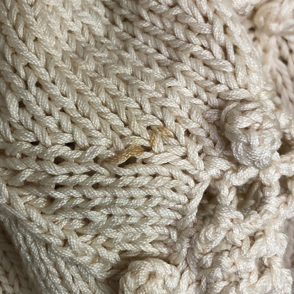 CLAIRE Kennedy cream Hand knit bobble cardigan - Picture 5 of 13